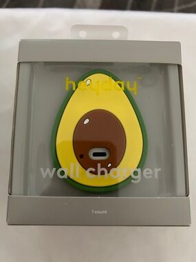 heyday Avocado USB-C Wall Charger - Green, Yellow, Brown